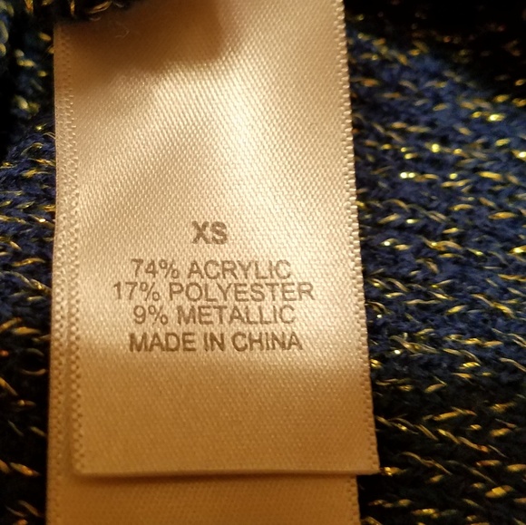 BISOU BISOU | gold and blue sweater - Picture 2 of 4